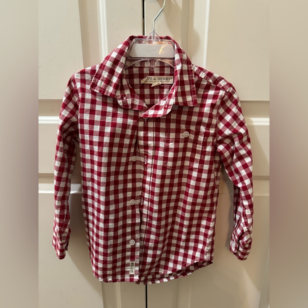 Hope and Henry boys XXS button-down shirt